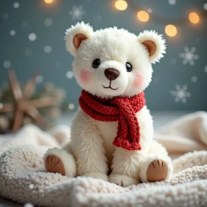 Polar Bear With Scarf